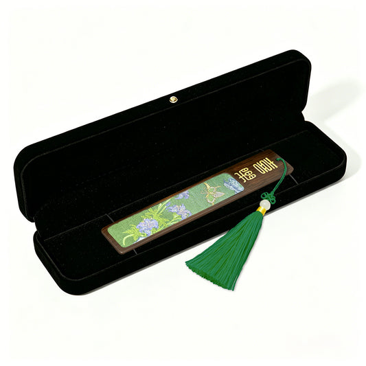 Blessing & Prosperity Song Brocade Bookmark · Sudi 苏地福乐旺旺宋锦书签
