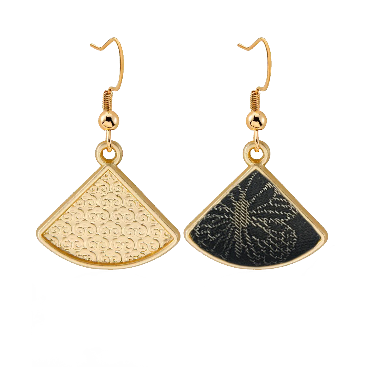 Song Brocade Earrings by Zhang Guoquan | Plum, Orchid, Bamboo, Chrysanthemum 张国权梅兰竹菊宋锦耳环