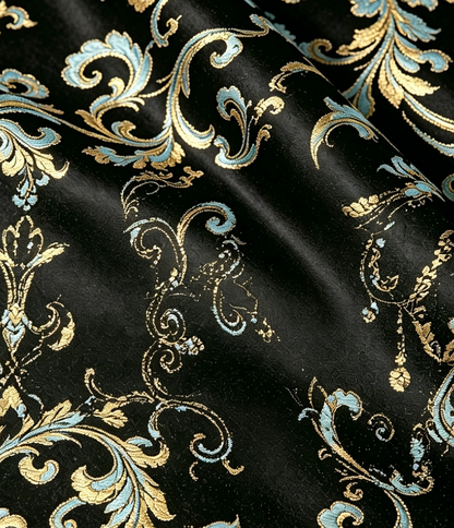 Interlocking Lotus Pattern Song Brocade Handbag 缠枝莲纹宋锦手提包