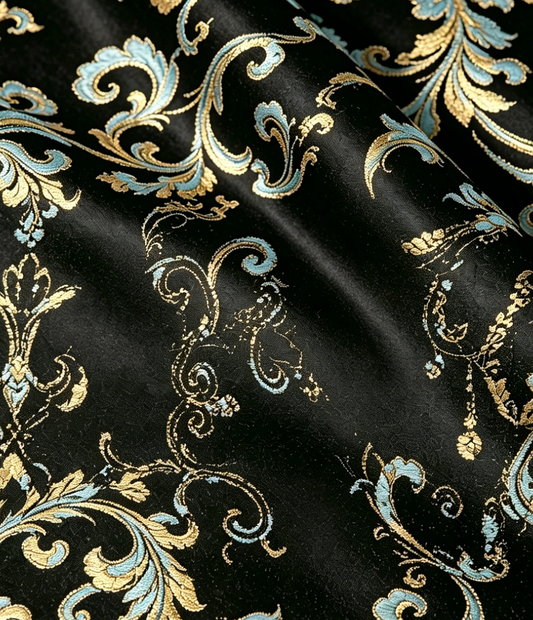 Interlocking Lotus Pattern Song Brocade Handbag 缠枝莲纹宋锦手提包