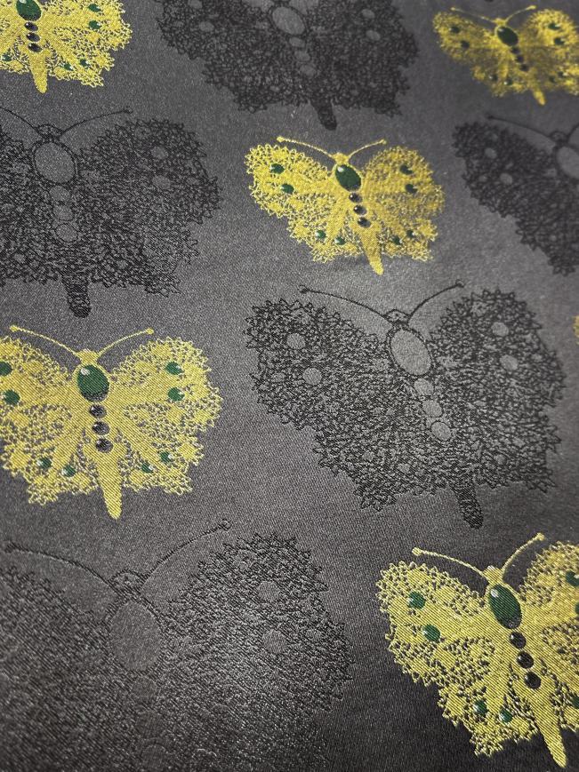 Black & Gold Butterfly Song Brocade Hairpin · Shangjiukai 上久楷黑金蝴蝶宋锦发簪