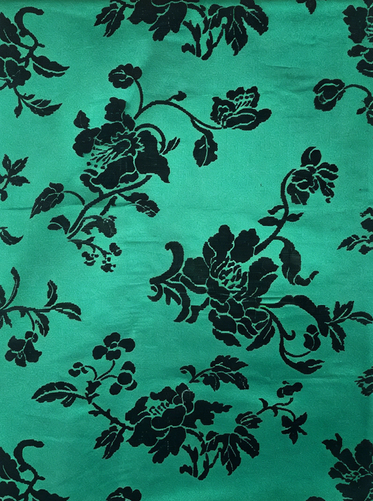Interlocking Peony Zhang Velvet Gourd Bag 缠枝牡丹漳绒葫芦包