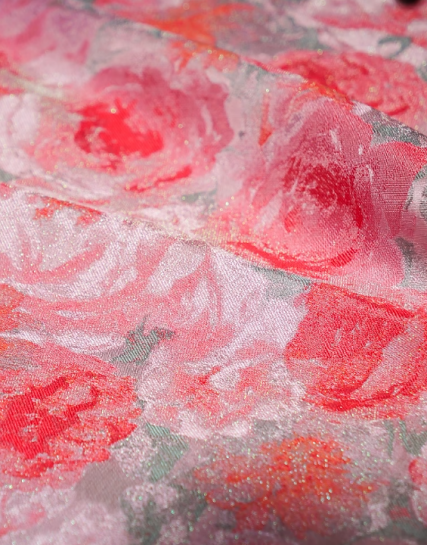 Rose Tale Song Brocade Necklace by Lu Meiying 陆美英玫瑰故事宋锦项链