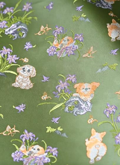 Blessing & Prosperity Song Brocade Bookmark · Sudi 苏地福乐旺旺宋锦书签