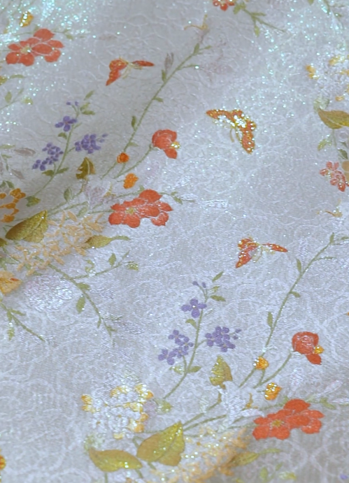 Li Dexi "Floral & Butterfly" Song Brocade Bag Charm 李德喜锦绣花蝶宋锦包挂