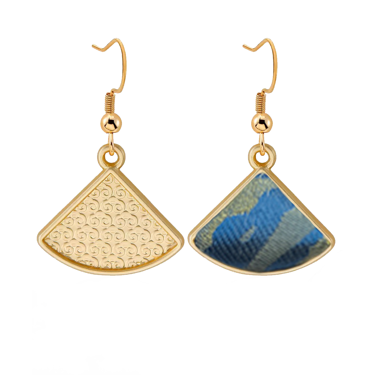 Song Brocade Earrings | Pisces Design by Qian Xiaoping 钱小萍双鱼座宋锦耳环