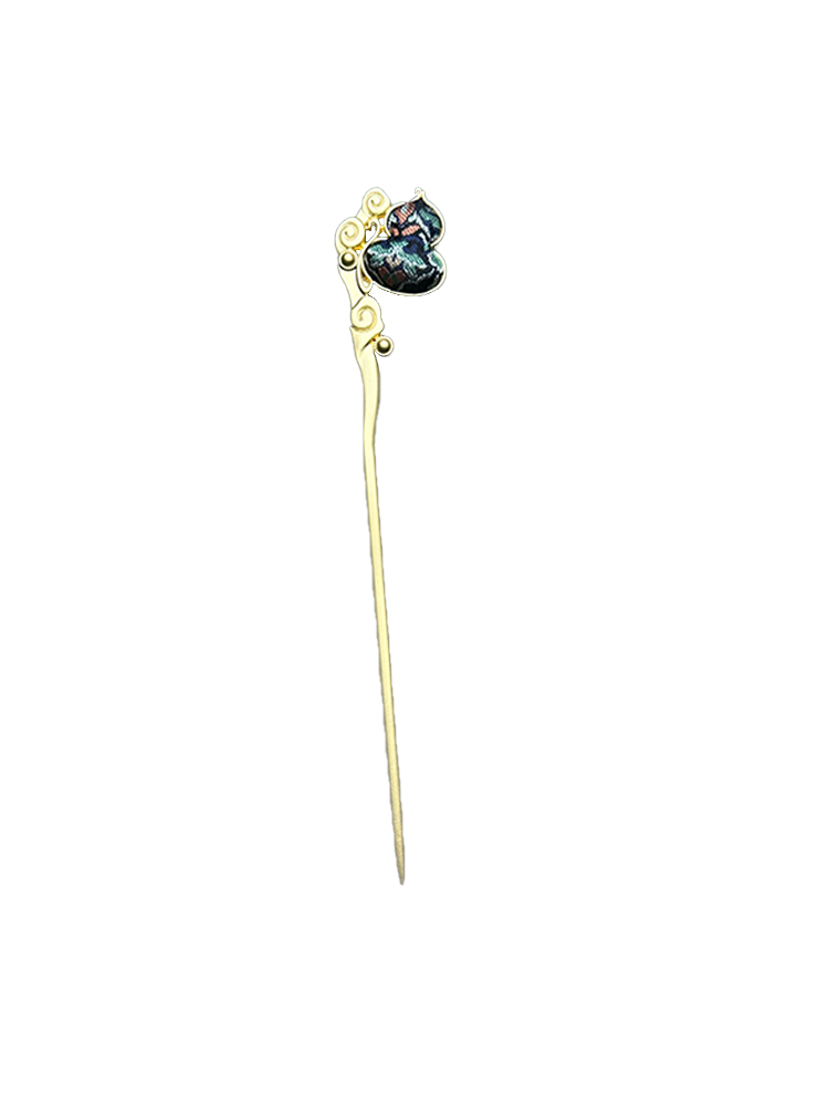 Horse & Wealth Song Brocade Hairpin · Sanma 三马马上有钱宋锦发簪