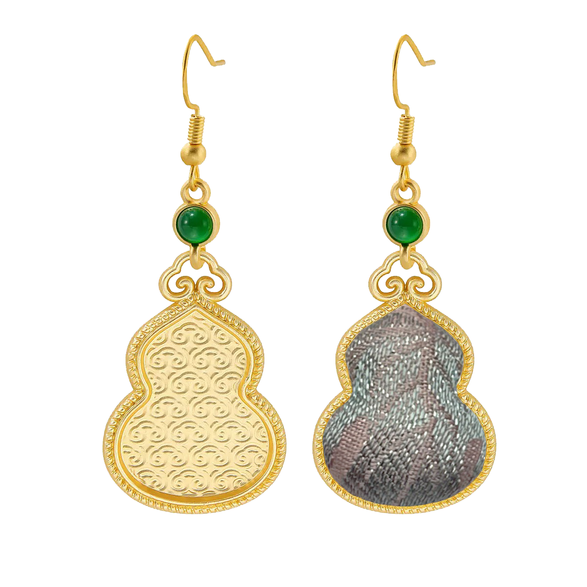 Sanma Squirrel & Grape Song Brocade Earrings 三马松鼠葡萄宋锦耳环