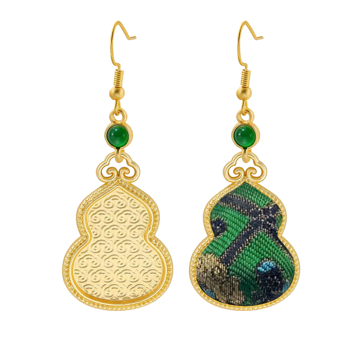 Shangjiukai Badayun Song Brocade Earrings 上久楷四达晕宋锦耳环